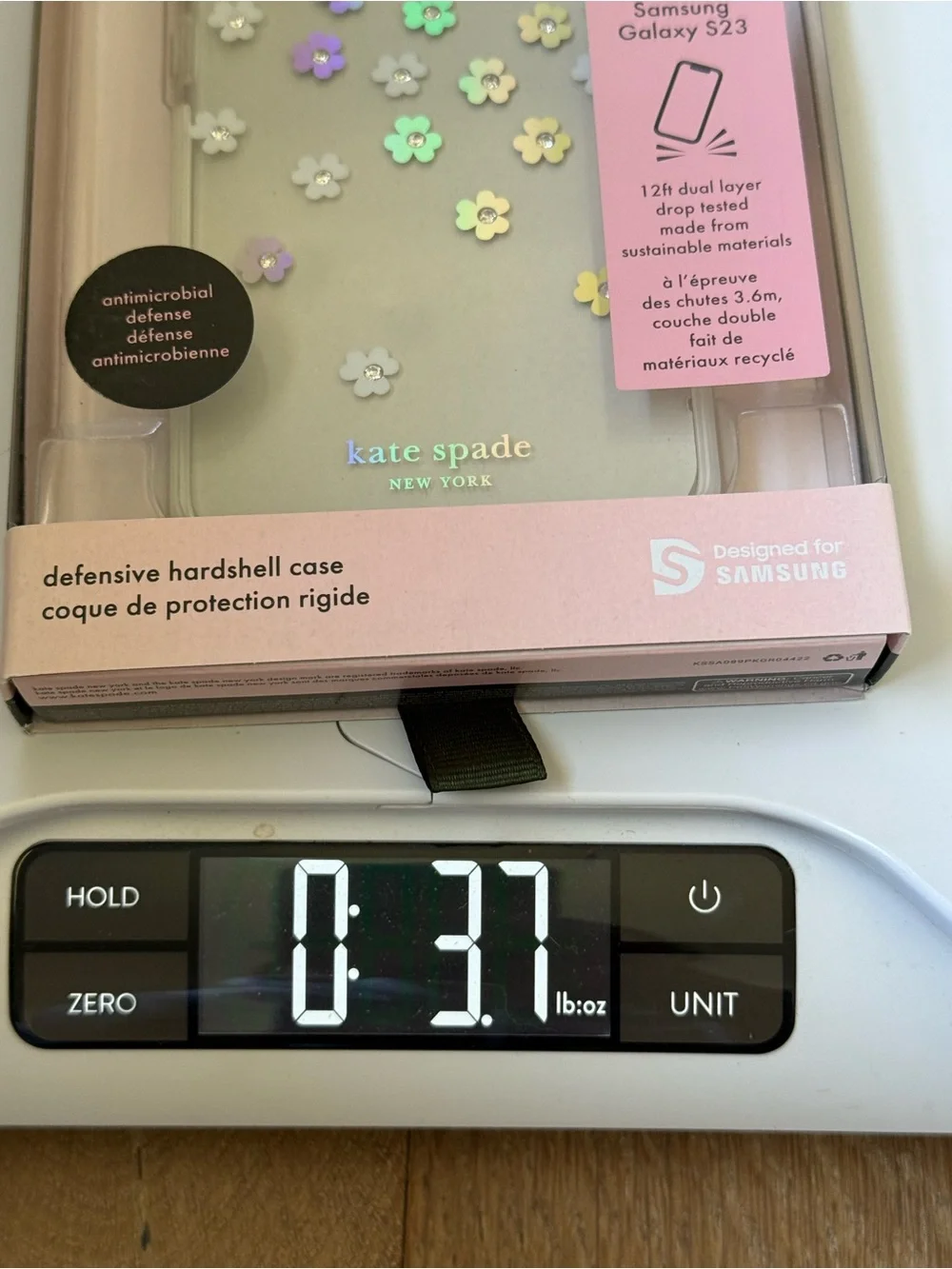 New Kate Spade New York Samsung Galaxy S23 Hardshell Case Iridescent Flowers